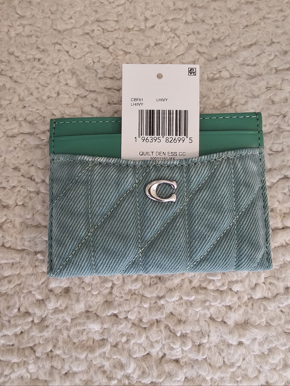 Quilted Denim Essential Card Case